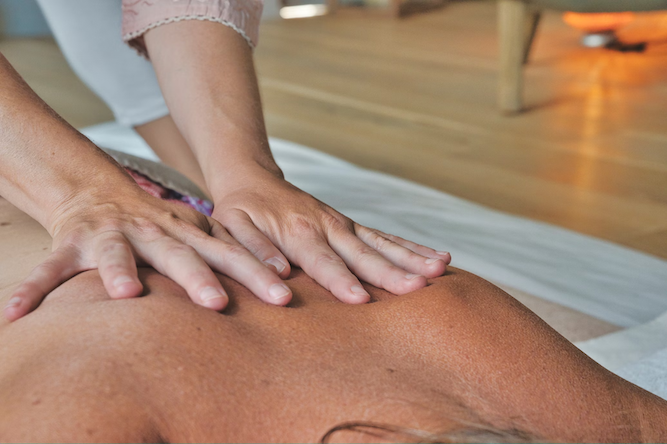 Person gets massage to help heal various ailments